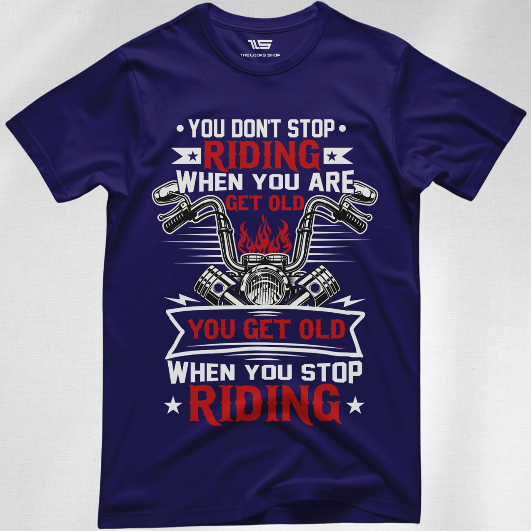 You Don't Stop Riding When You Are OLD - Men's Crew Neck T-shirt