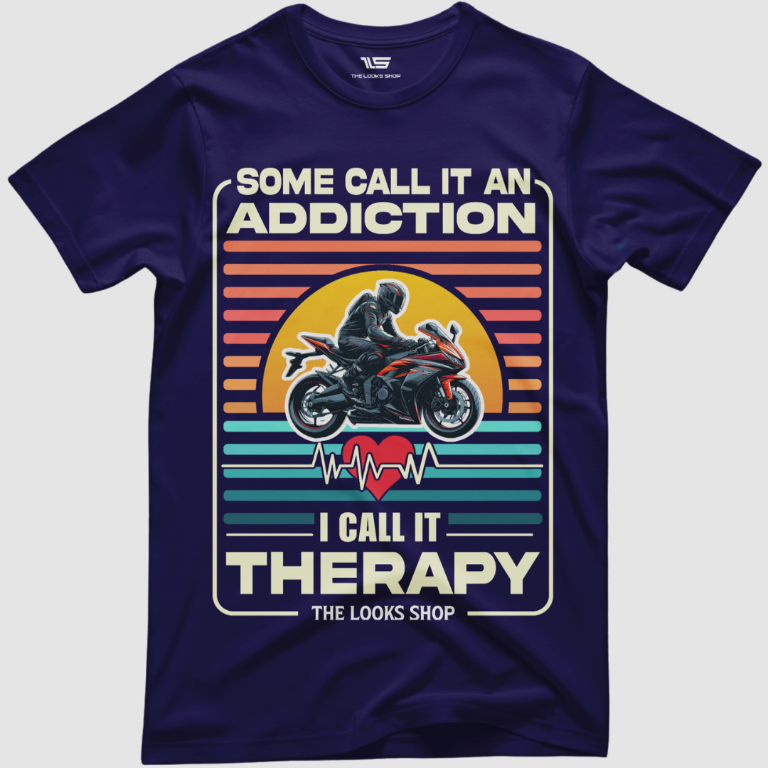 Some Call It Addiction - I Call It Therapy - Classic Crew T-Shirt