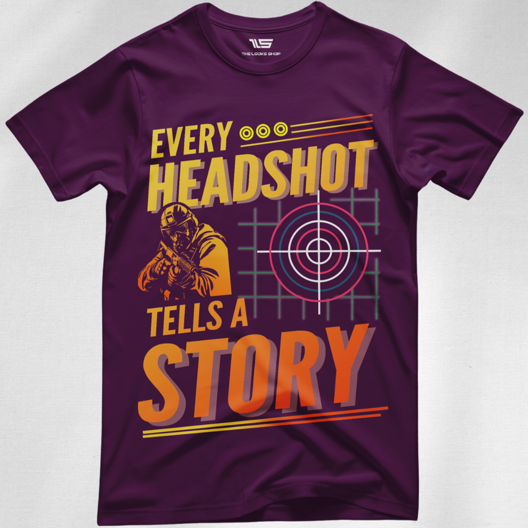 Every Headshot Tells A Story - Unisex Classic Crew T-Shirt