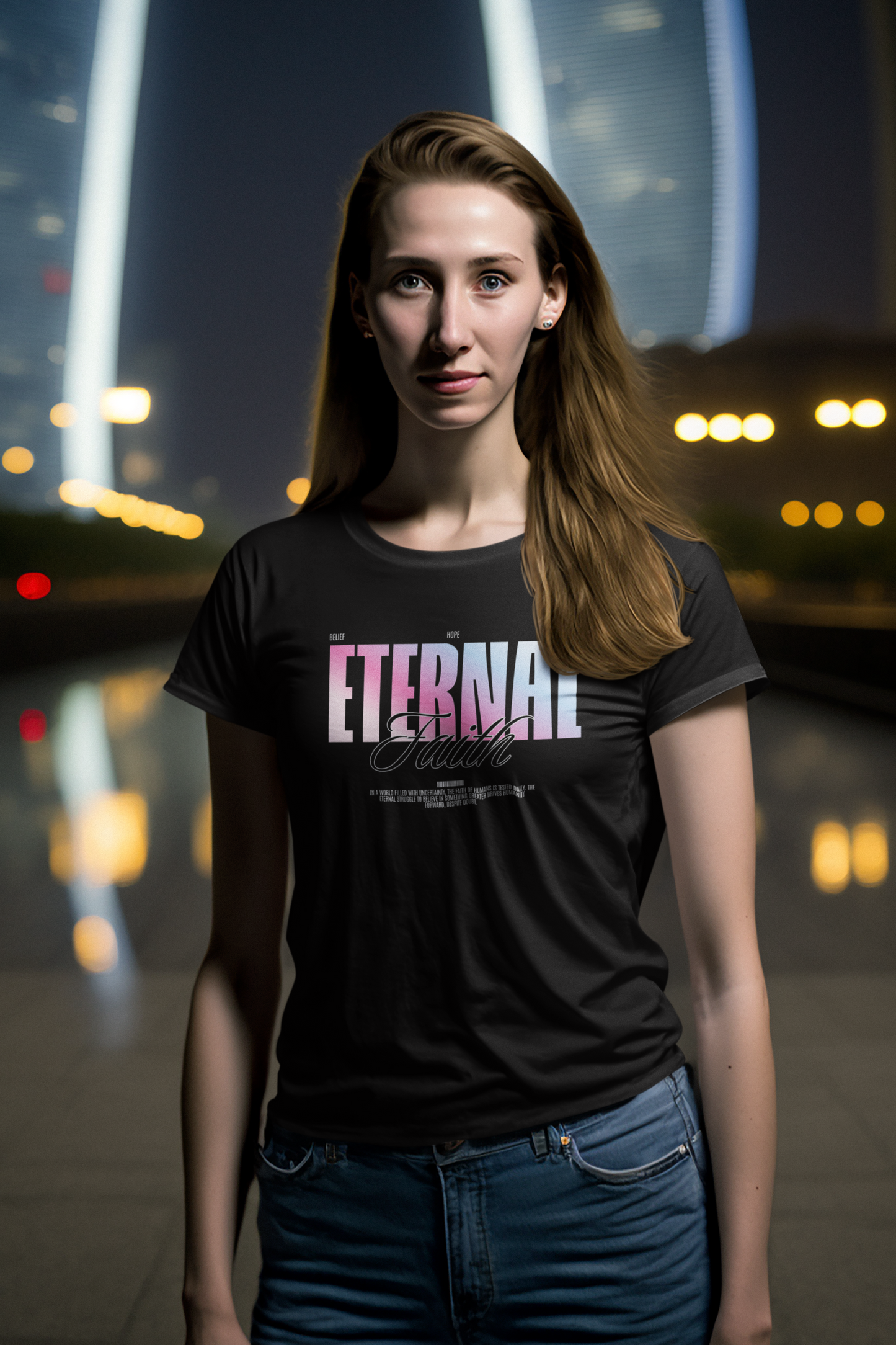 Eternal Faith - Women's Crew Neck T-shirt