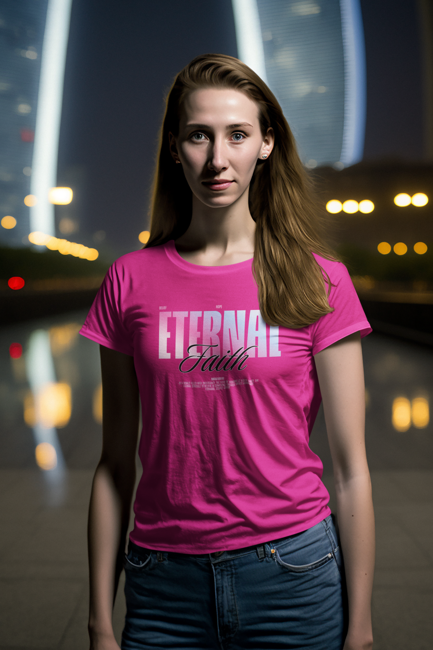 Eternal Faith - Women's Crew Neck T-shirt