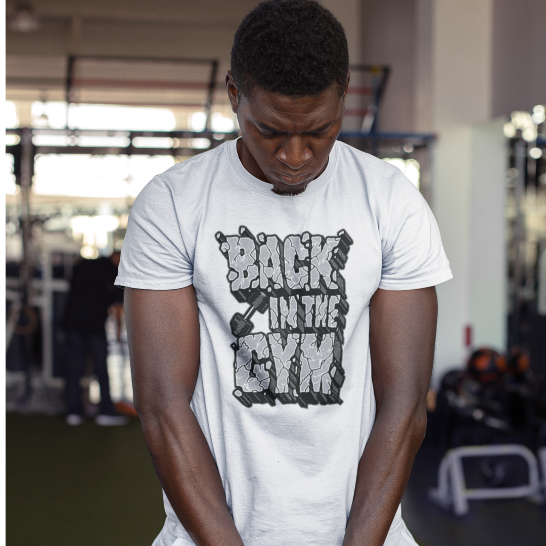 Back in the GYM - White Round Neck Classic