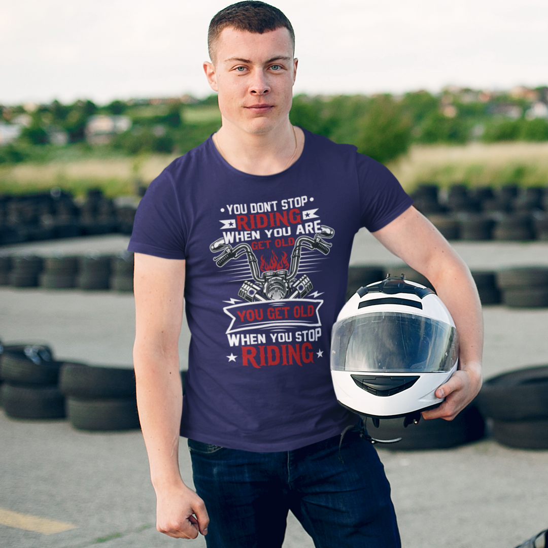 You Don't Stop Riding When You Are OLD - Men's Crew Neck T-shirt