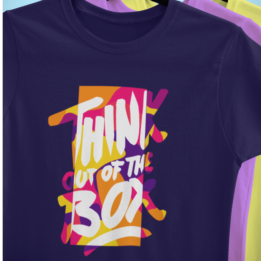 Think Out-of-the-Box - Blue Round Neck Classic