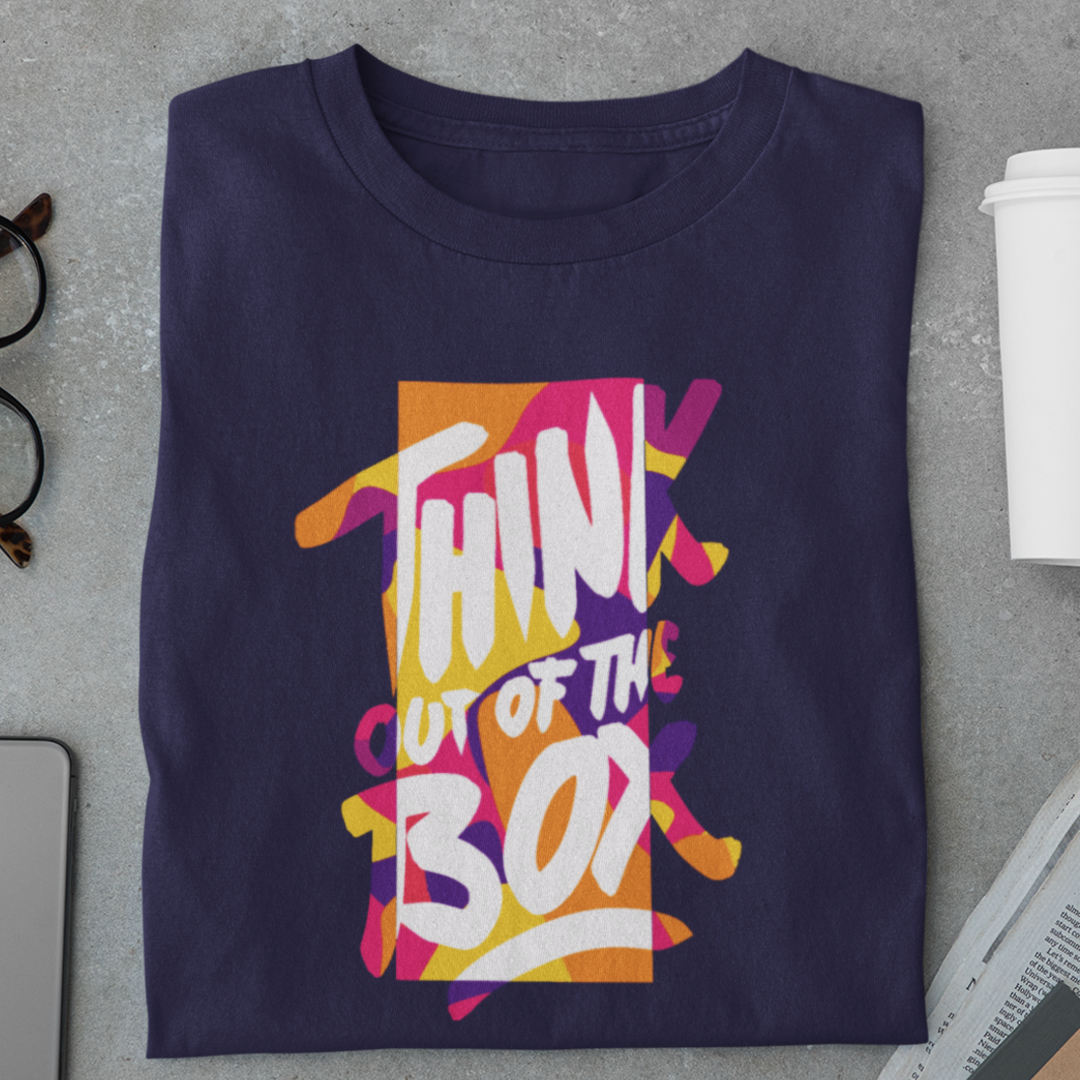 Think Out-of-the-Box - Blue Round Neck Classic
