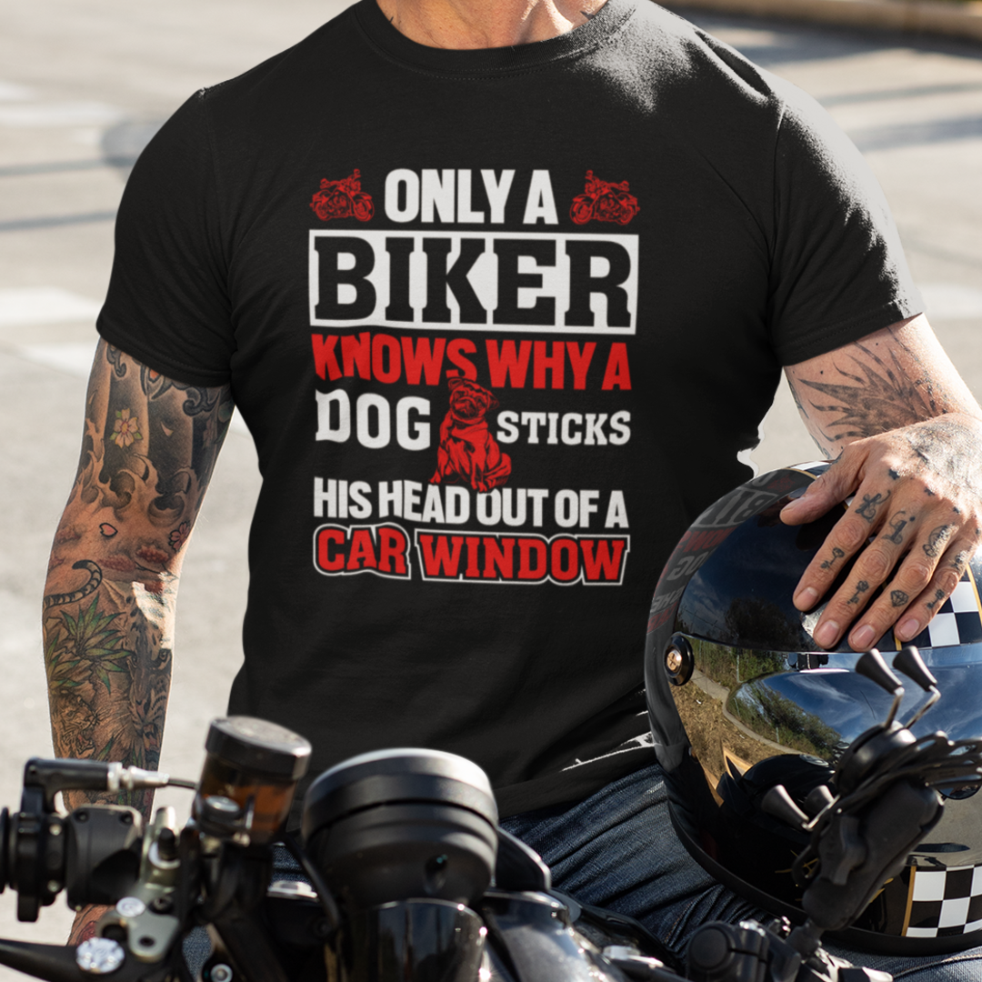 Only a Biker Knows Why - Black Round Neck