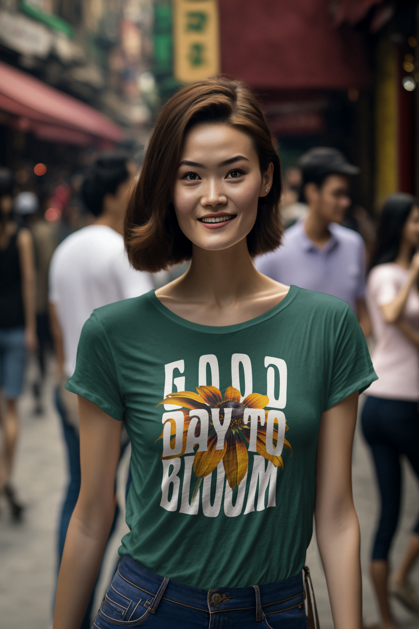 Good Day To Bloom - Women's Crew Neck T-shirt