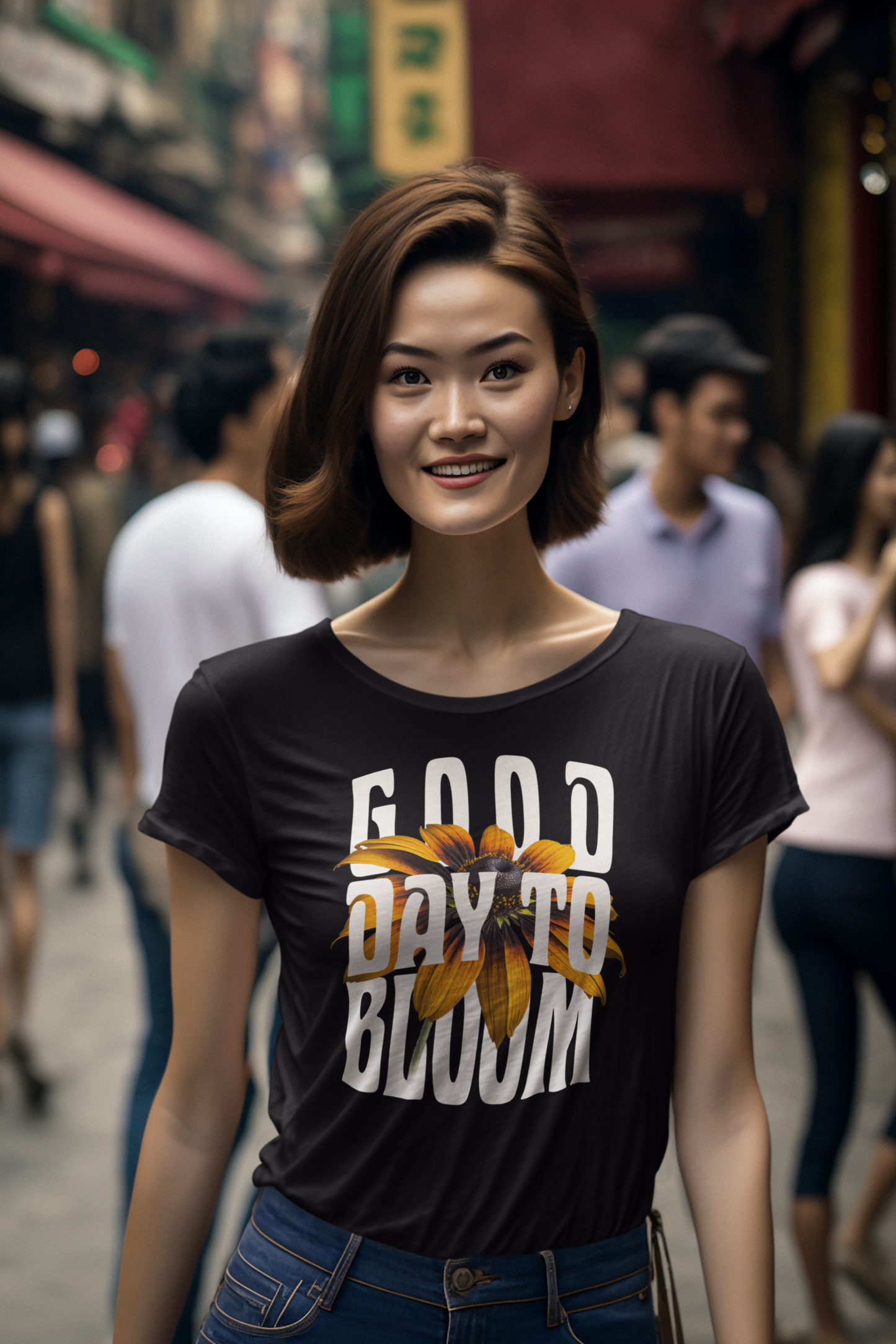 Good Day To Bloom - Women's Crew Neck T-shirt