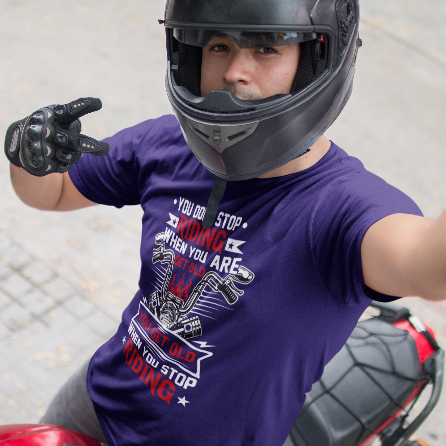 You Don't Stop Riding When You Are OLD - Men's Crew Neck T-shirt