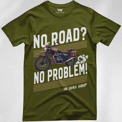 No Road? No Problem! - Classic Crew Tshirt