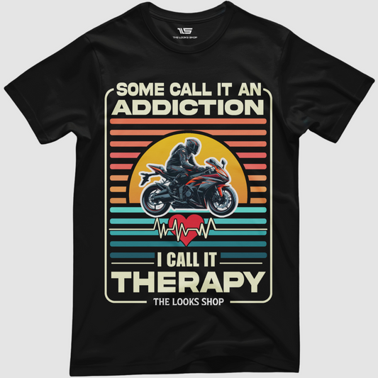Some Call It Addiction - I Call It Therapy - Classic Crew T-Shirt