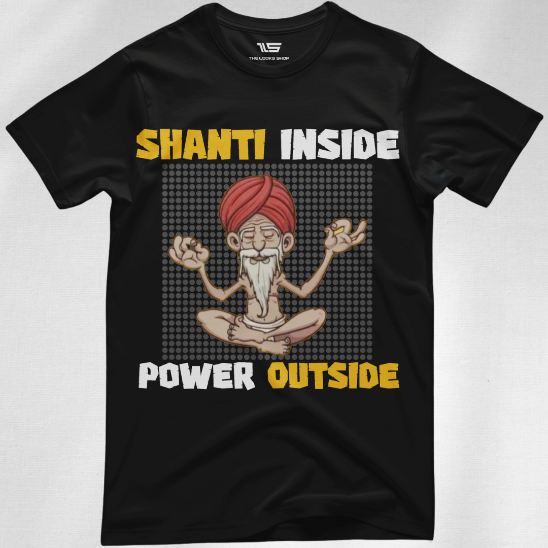 Shanti Inside Power Outside - Unisex Classic Crew T-Shirt
