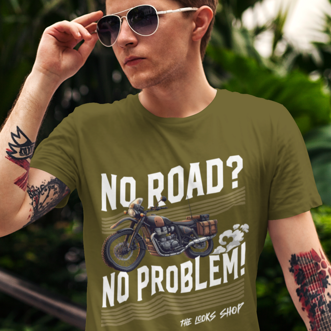 No Road? No Problem! - Classic Crew Tshirt