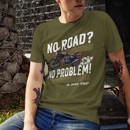 No Road? No Problem! - Classic Crew Tshirt