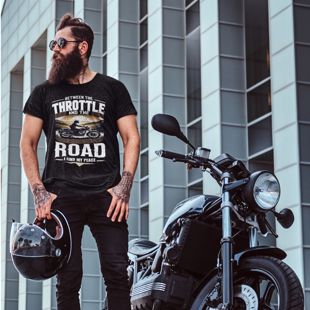 Between The Throttle And The Road I Find My Peace