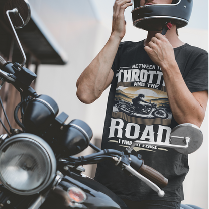 Between The Throttle And The Road I Find My Peace